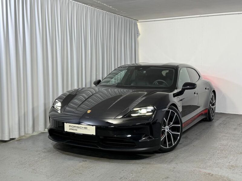 Schwarz Neu 2025 Porsche Taycan Sport Turismo Limousine | 118.881 € (Superpreis) - Bild 1/4