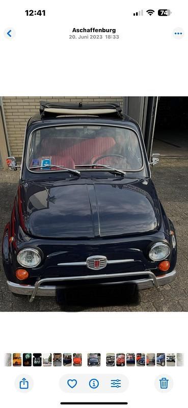 Gebraucht Fiat 500 26 PS (19 kW) 1970 Rot Cabrio