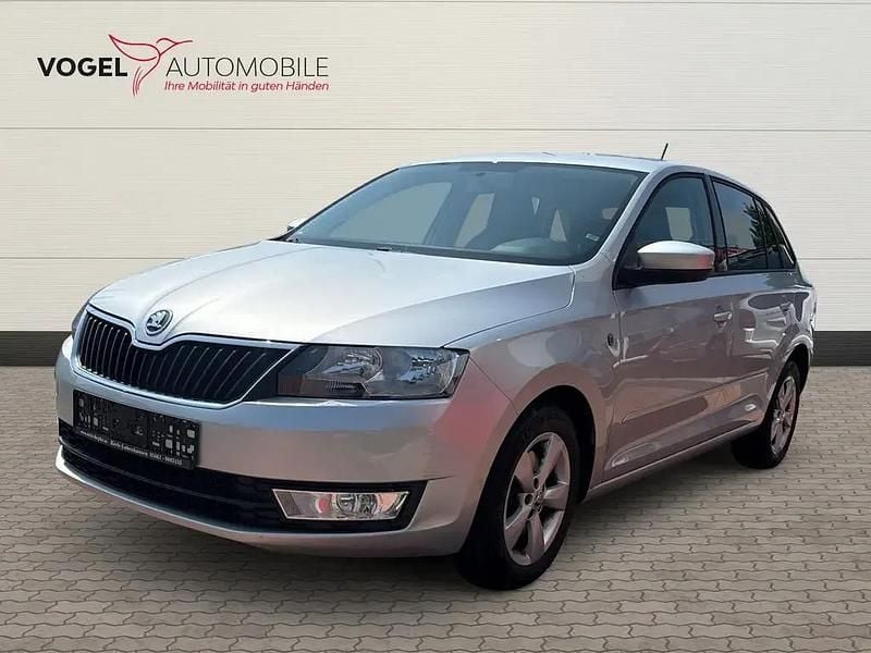 Brilliant silber Gebraucht 2014 Skoda Rapid Ambition Limousine | 5.170 € (Superpreis) - Bild 1/4