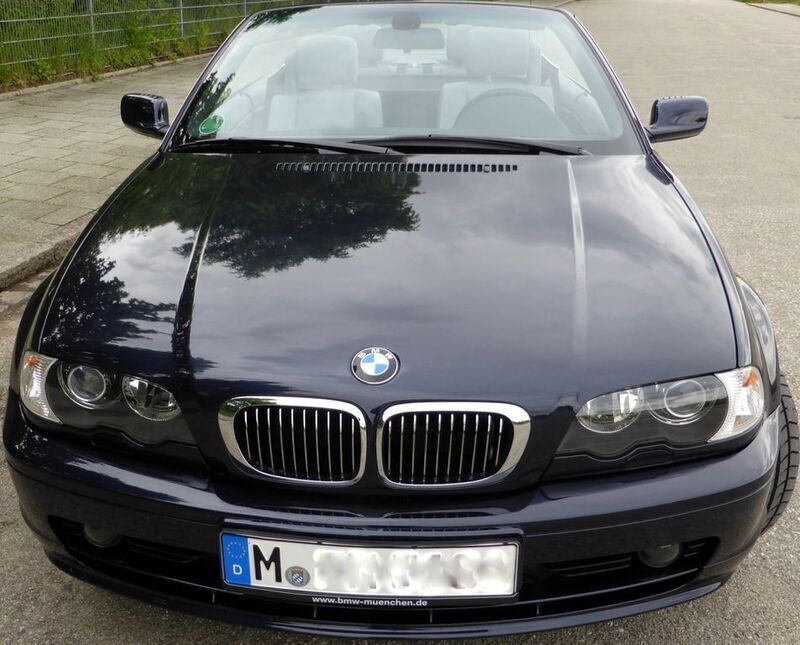 Blau Gebraucht 2002 BMW 320 Cabriolet Cabrio | 14.900 € (Teuer) - Bild 1/4