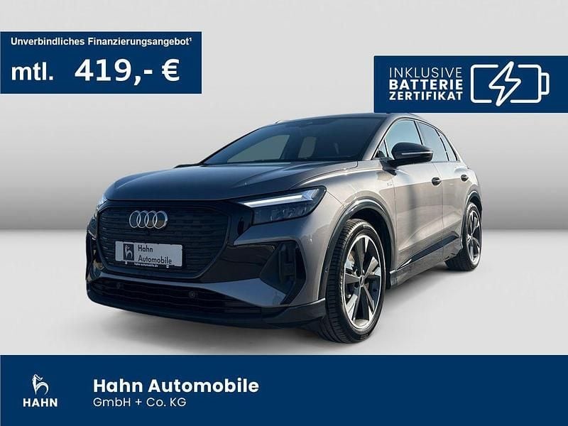 Grau Gebraucht 2022 Audi Q4 e-tron S-Line SUV | 30.830 € (Fairer Preis) - Bild 1/3