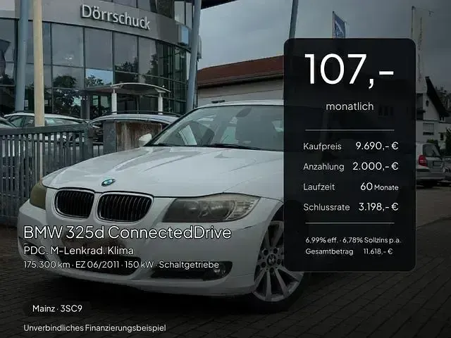 Gebraucht BMW 325 204 PS (150 kW) 2011 Alpinweiss iii Limousine