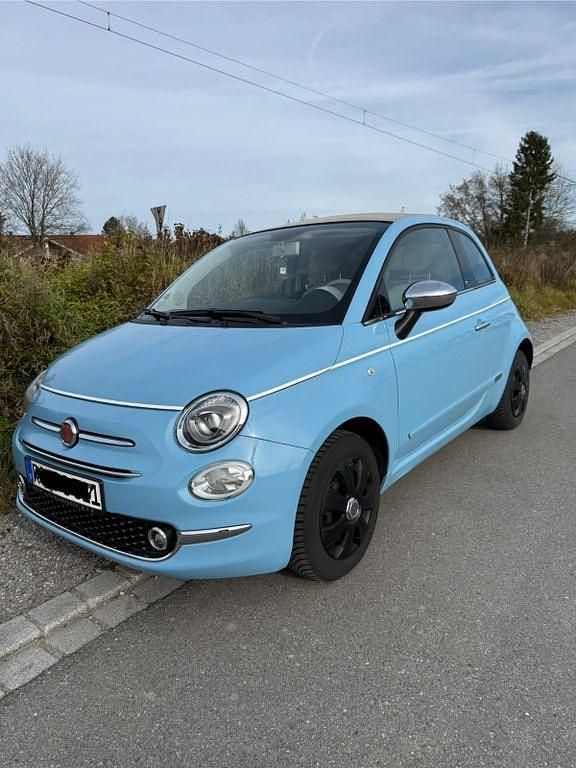 Blau Gebraucht 2019 Fiat 500C Collezione Cabrio | 12.300 € (Fairer Preis) - Bild 1/4