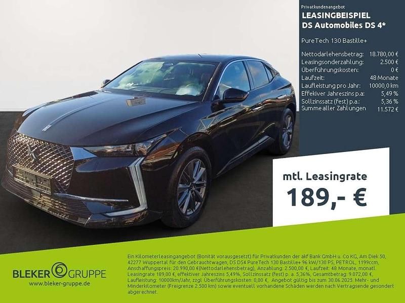 Gebraucht DS Automobiles DS4 Bastille Plus 131 PS (96 kW) 2022 Perlaneraschwarz Limousine