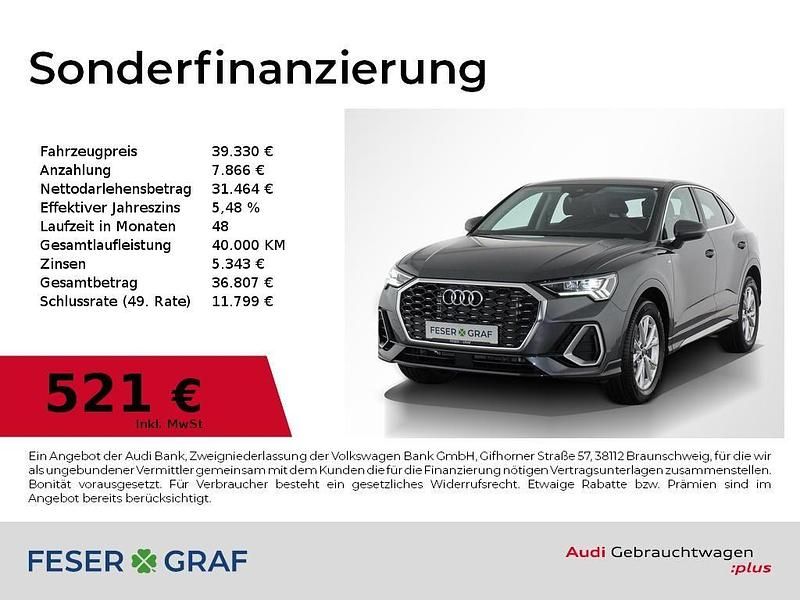 Daytonagrau perleffekt Gebraucht 2025 Audi Q3 Sportback S-Line SUV | 39.330 € (Guter Preis) - Bild 1/3
