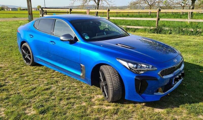 Blau Gebraucht 2019 Kia Stinger Limousine | 38.555 € (Etwas zu teuer) - Bild 1/4