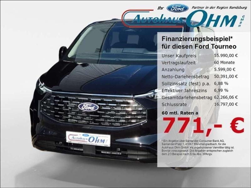 Schwarz Neu 2025 Ford Tourneo Titanium Van / Kleinbus | 55.990 € (Guter Preis) - Bild 1/3