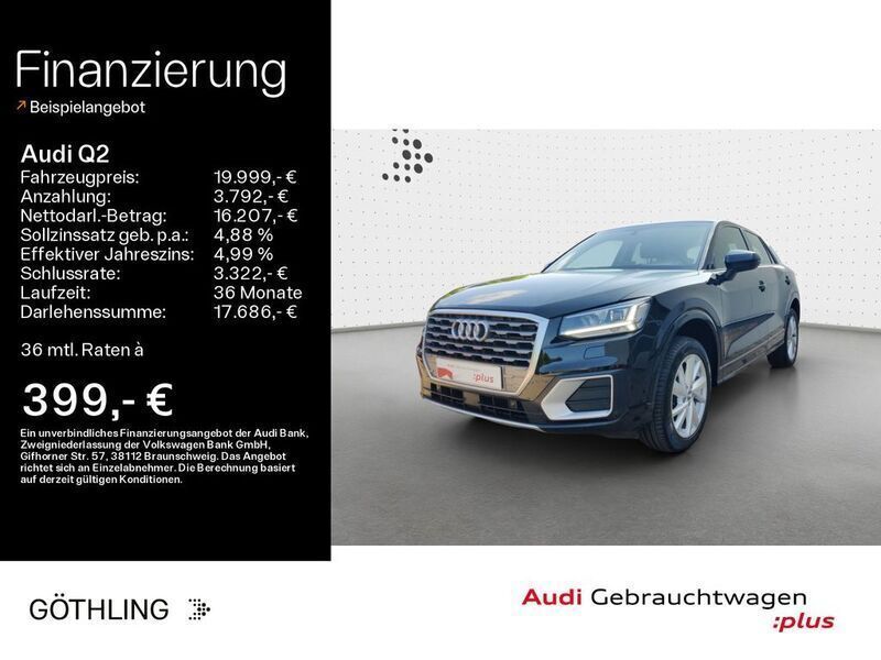 Brillantschwarz Gebraucht 2018 Audi Q2 Sport SUV | 19.999 € (Fairer Preis) - Bild 1/4