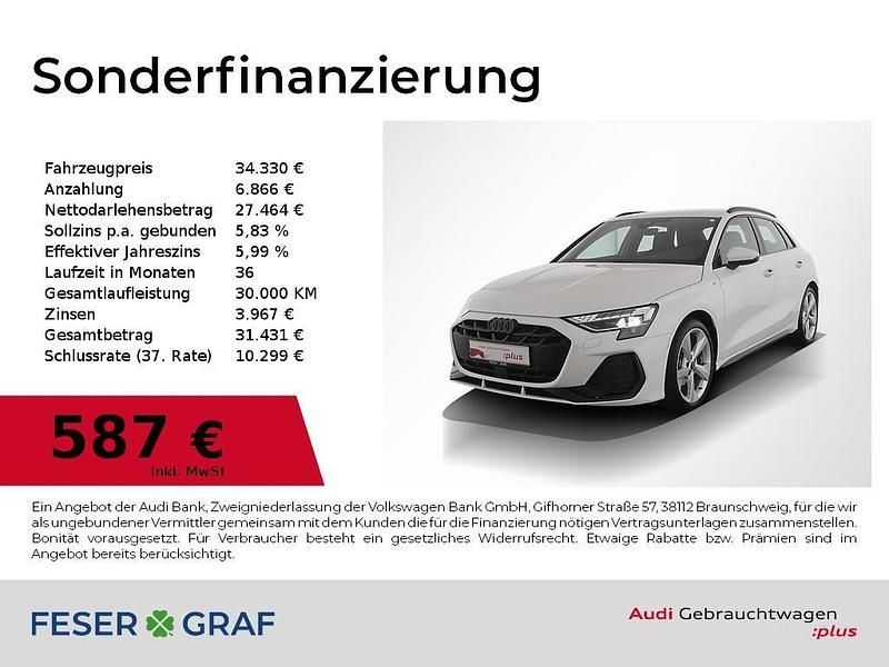 Arkonaweiß Gebraucht 2025 Audi A3 Ambiente Limousine | 34.330 € (Superpreis) - Bild 1/4