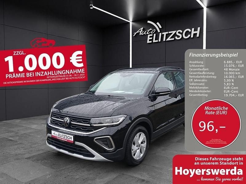 Deep black perleffekt Gebraucht 2024 VW T-Cross Life SUV | 22.950 € (Fairer Preis) - Bild 1/3