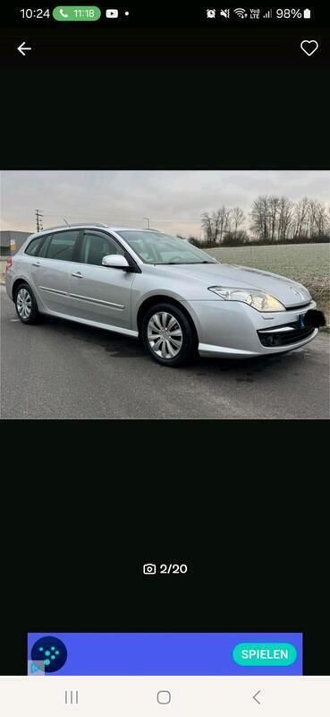 Silber Gebraucht 2008 Renault Laguna GrandTour Kombi | 4.100 € - Bild 1/4