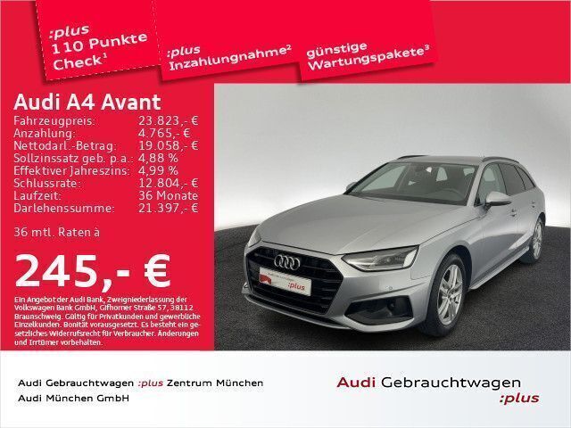 Florettsilber metallic Gebraucht 2020 Audi A4 Advanced Plus Kombi | 23.823 € (Guter Preis) - Bild 1/2
