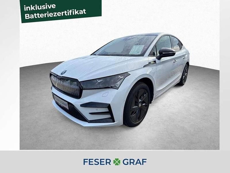 Moon weiss perleffekt Gebraucht 2025 Skoda Enyaq iV RS SUV | 48.490 € (Superpreis) - Bild 1/4
