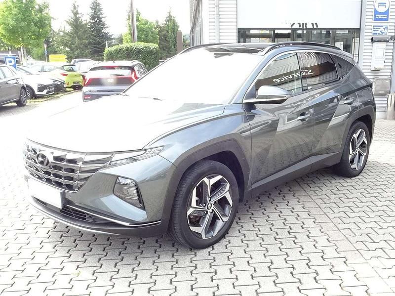 Amazon grey Gebraucht 2021 Hyundai Tucson Trend SUV | 27.665 € (Fairer Preis) - Bild 1/4