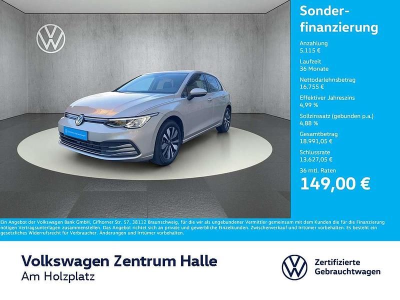 Ivory silver metallic Gebraucht 2024 VW Golf VIII Move Limousine | 21.870 € (Superpreis) - Bild 1/4