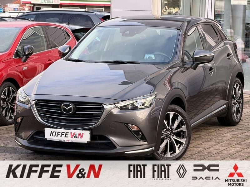 Machine gray (metallic) Gebraucht 2019 Mazda CX-3 Sports-Line SUV | 22.970 € (Teuer) - Bild 1/4