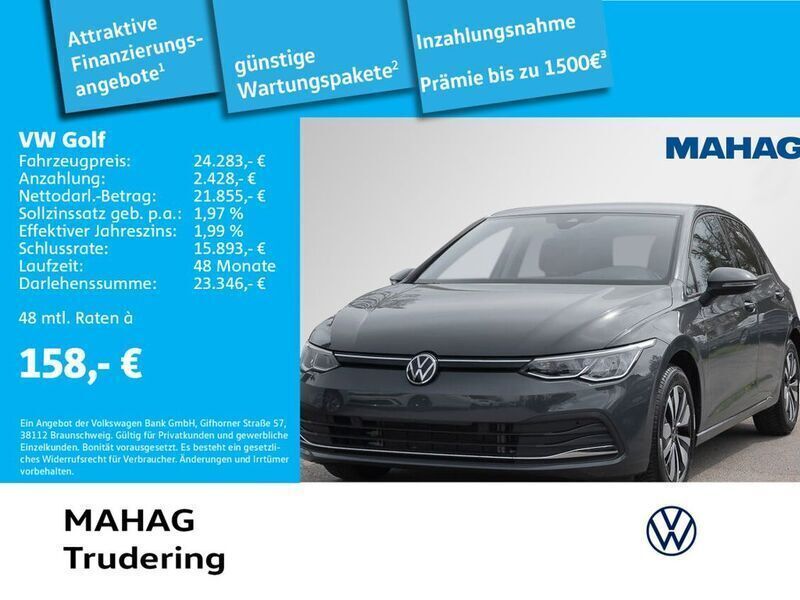 Grau Gebraucht 2024 VW Golf VIII Move Limousine | 24.283 € (Fairer Preis) - Bild 1/2