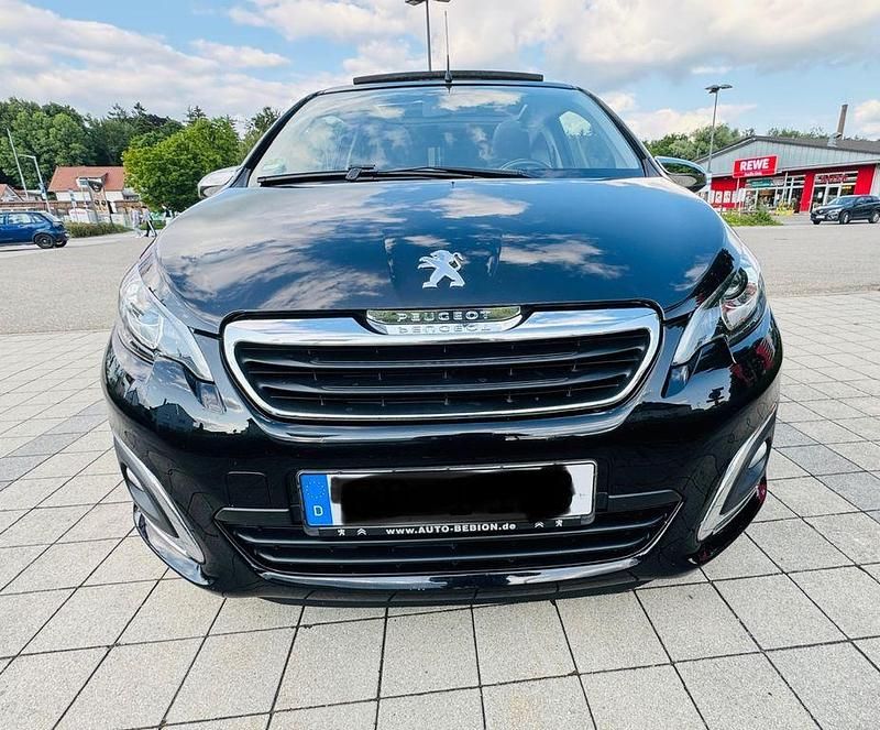 Schwarz Gebraucht 2014 Peugeot 108 Allure Kleinwagen | 4.350 € (Superpreis) - Bild 1/4