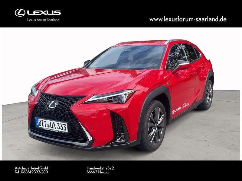Solid red Gebraucht 2024 Lexus UX 300h Sport Design Packet SUV | 37.960 € (Fairer Preis) - Bild 1/4