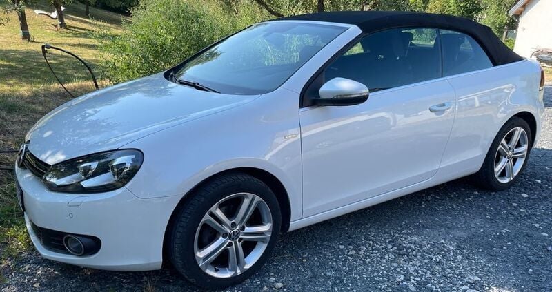 Weiß Gebraucht 2013 VW Golf Cabriolet Life Cabrio | 7.990 € (Guter Preis) - Bild 1/4