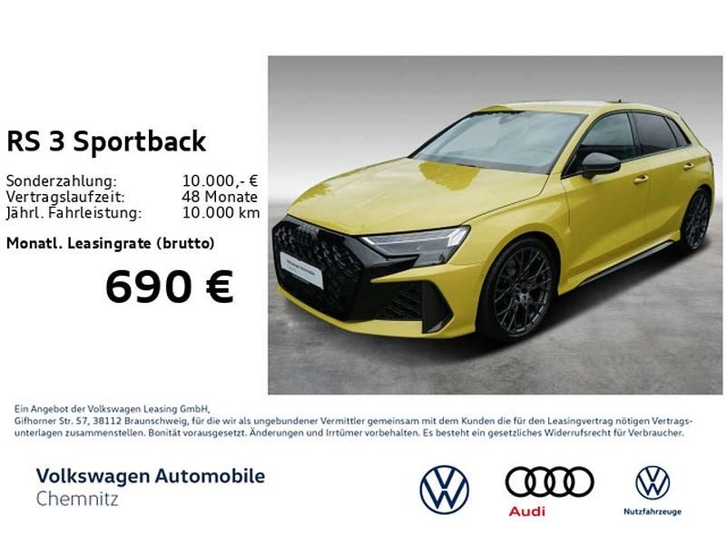 Pythongelb metallic Gebraucht 2025 Audi RS3 Kleinwagen | 73.930 € (Etwas zu teuer) - Bild 1/4