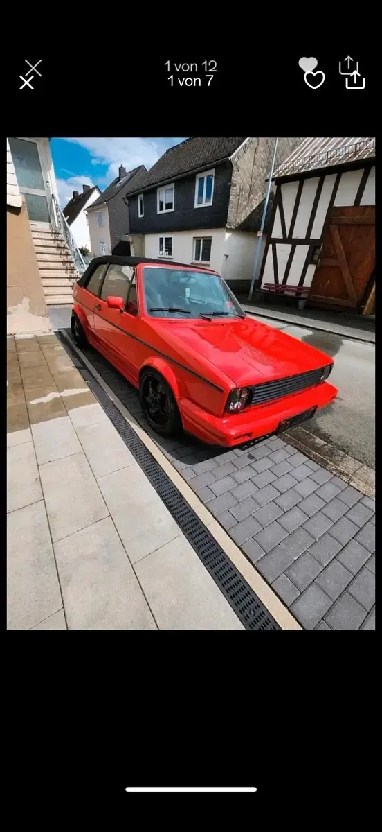 Gebraucht VW Golf Cabriolet 150 PS (110 kW) 1991 Rot Cabrio