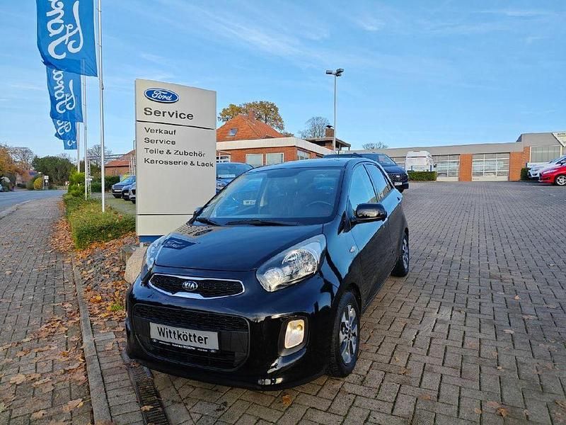 Galaxyschwarz met. Gebraucht 2016 Kia Picanto DREAM-TEAM Edition Kleinwagen | 7.490 € (Guter Preis) - Bild 1/4