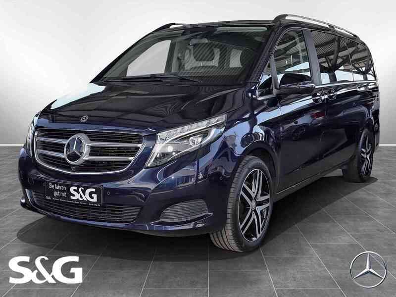 Cavansitblau metallic Gebraucht 2019 Mercedes V250 Avantgarde Edition Van / Kleinbus | 45.970 € (Guter Preis) - Bild 1/4