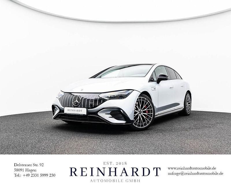 Hightechsilber metallic Gebraucht 2024 Mercedes EQE AMG 53 AMG Limousine | 73.540 € (Fairer Preis) - Bild 1/3