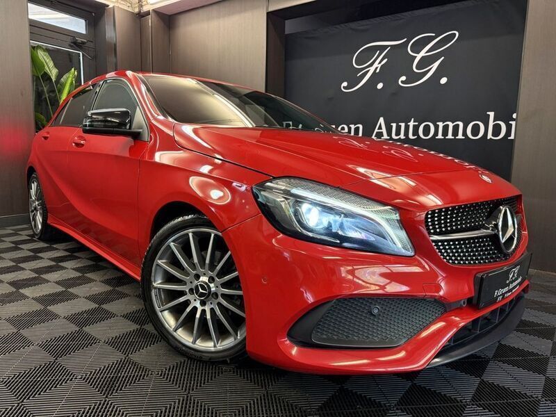 Rot Gebraucht 2016 Mercedes A200 AMG line Limousine | 16.499 € (Fairer Preis) - Bild 1/4
