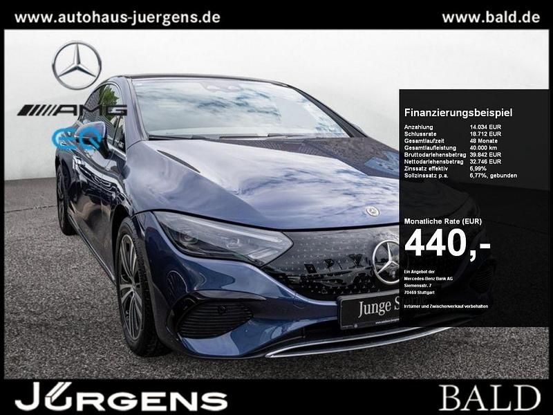 Metalliclack sodalithblau Gebraucht 2024 Mercedes EQE300 Electric Art Limousine | 46.780 € (Superpreis) - Bild 1/4