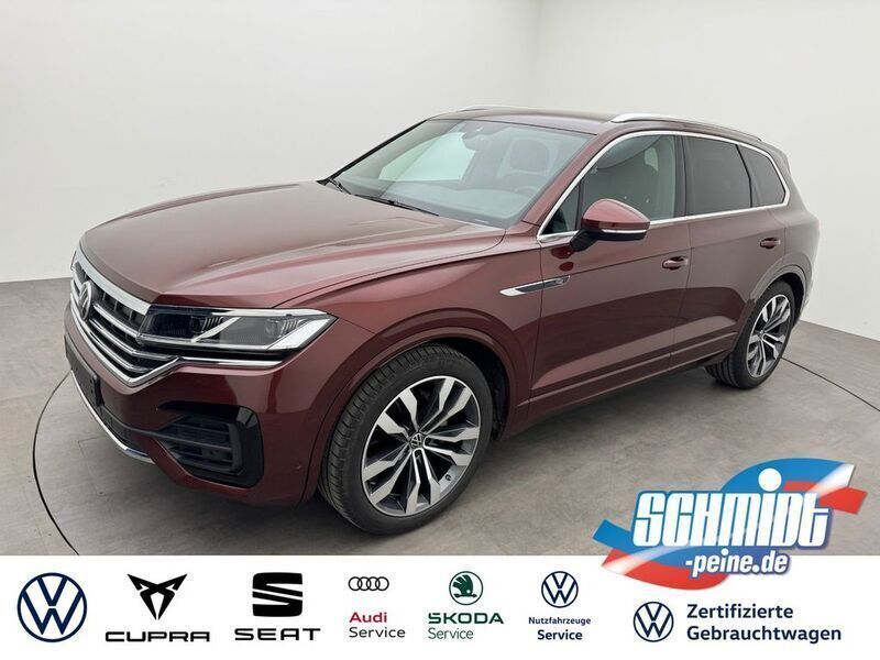 Red metallic Gebraucht 2021 VW Touareg R-line SUV | 54.300 € (Fairer Preis) - Bild 1/4