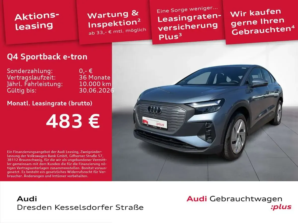 Second-hand Audi Q4 e-tron 150 kW (204 CP) 2025 Albastru SUV