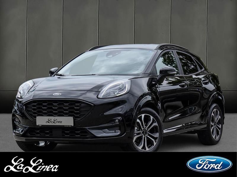 Obsidianschwarz metallic (metallic) Gebraucht 2024 Ford Puma ST-Line X Kleinwagen | 23.990 € (Guter Preis) - Bild 1/3