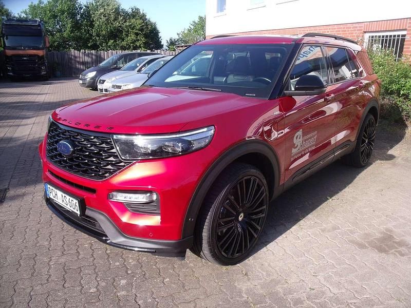 Lucidrot metallic Gebraucht 2021 Ford Explorer ST-Line SUV | 46.890 € (Etwas zu teuer) - Bild 1/4