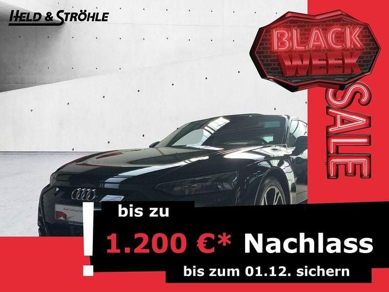 0e mythosschwarz metallic (metallic) Gebraucht 2023 Audi e-tron GT quattro Ambiente Limousine | 50.920 € (Superpreis) - Bild 1/3
