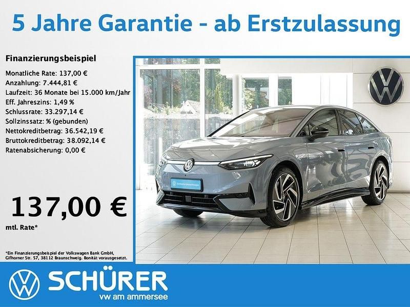 Stonewashed blue metallic Gebraucht 2024 VW ID.7 Pro Kleinwagen | 43.987 € (Guter Preis) - Bild 1/4