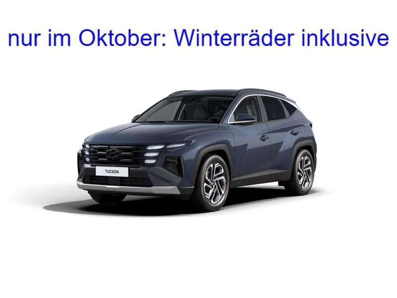 Blau Neu 2025 Hyundai Tucson SUV | 47.490 € (Teuer) - Bild 1/4