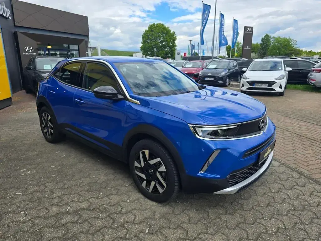 Gebraucht Opel Mokka-e Elegance 100 kW (136 PS) 2023 Perl blau/voltaik blau SUV