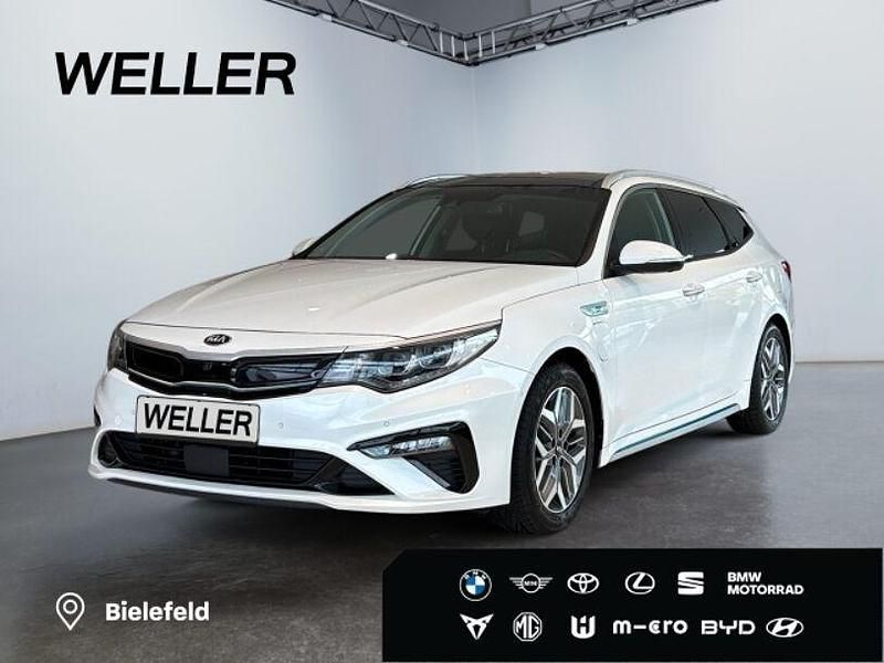 (swp) snow white pearl Gebraucht 2019 Kia Optima Hybrid 3 Limousine | 19.990 € - Bild 1/3