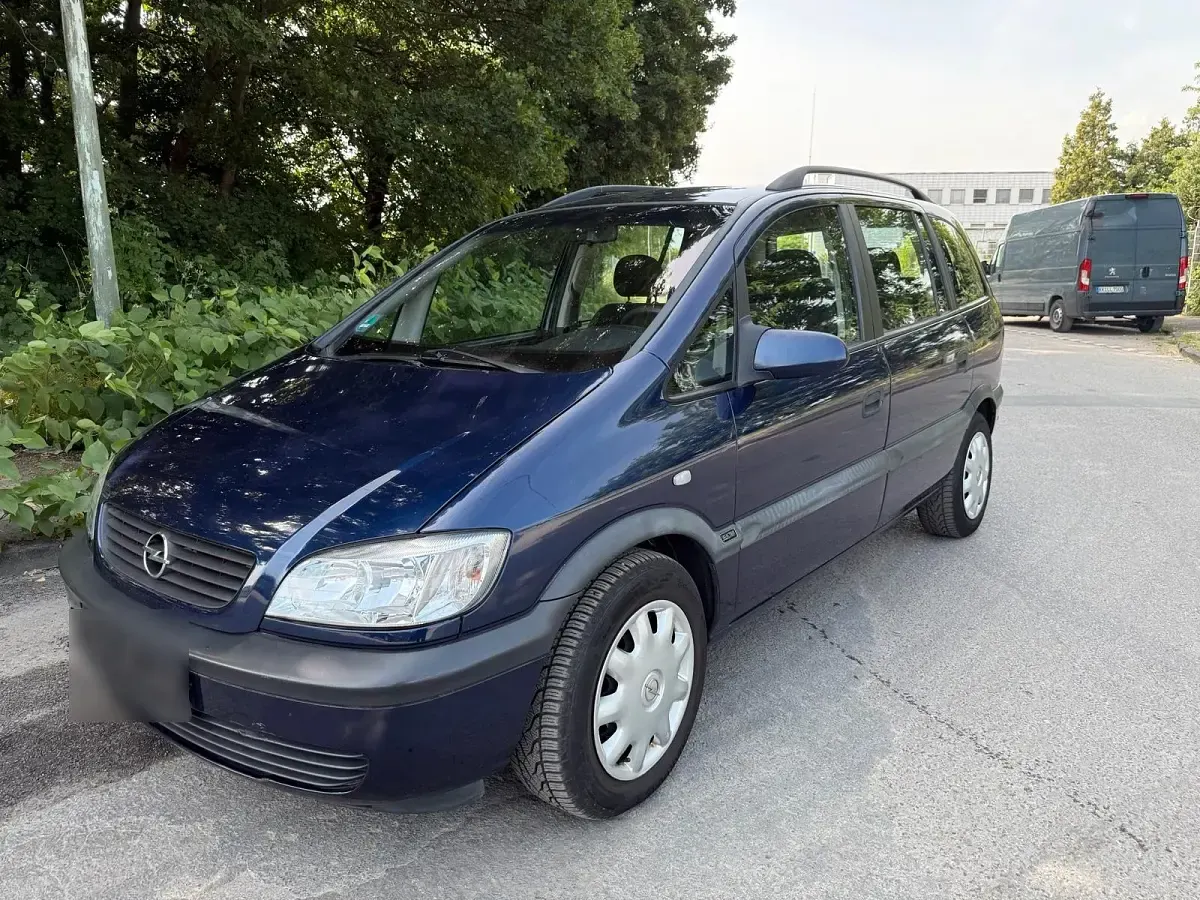 Gebraucht Opel Zafira 100 PS (73 kW) 2002 Blau Van / Kleinbus