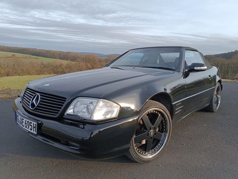 Schwarz Gebraucht 1992 Mercedes SL500 Edition Cabrio | 16.750 € - Bild 1/4