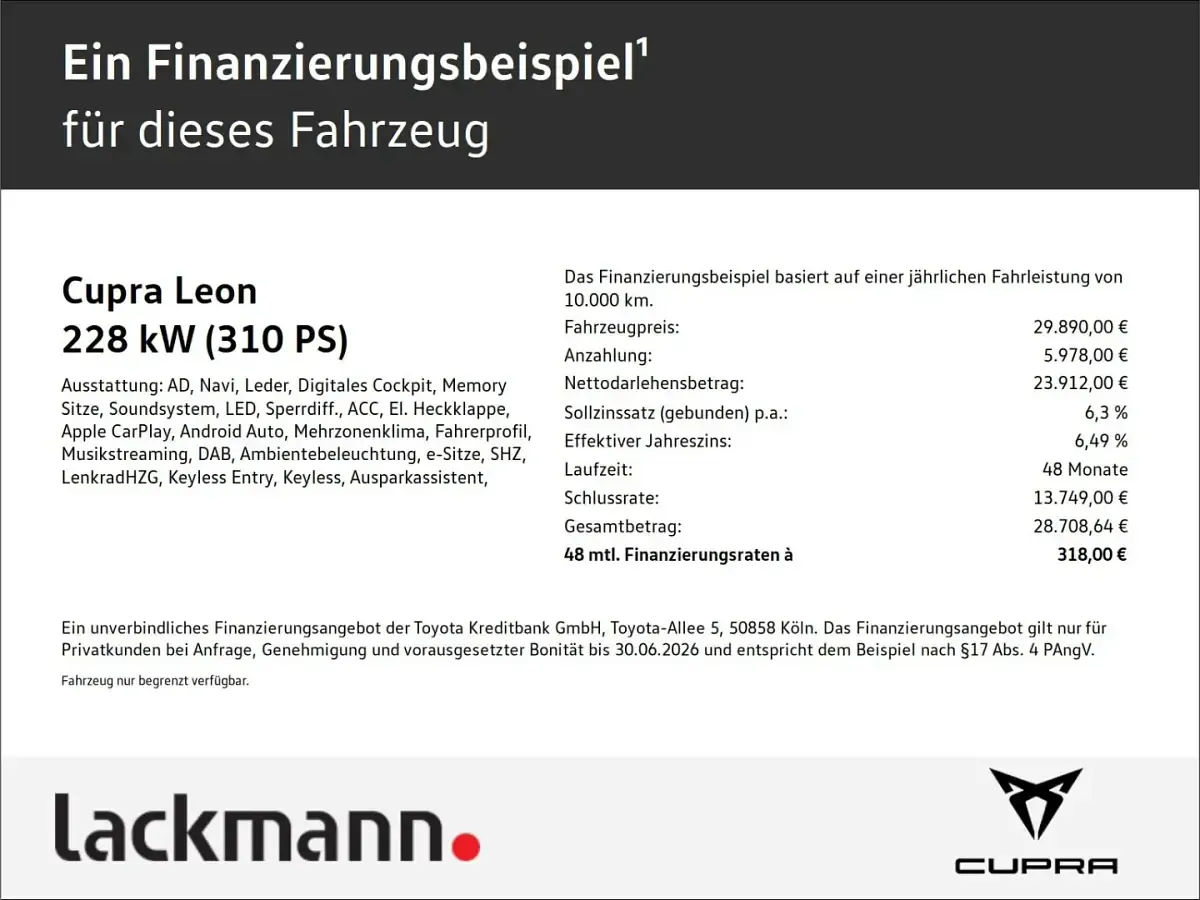 Gebraucht Cupra Leon 310 PS (228 kW) 2022 Weiss Kombi