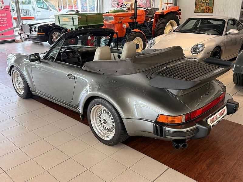 Grün Gebraucht 1988 Porsche 930 Turbo Cabrio | 157.930 € - Bild 1/4