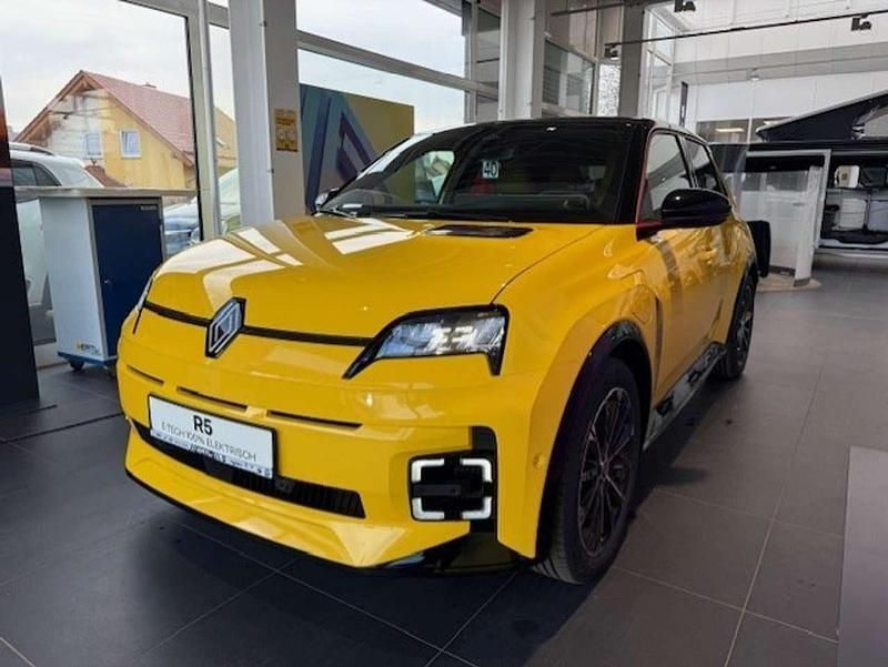 Neu Renault 5 E-Tech Iconic 110 kW (150 PS) 2026 Pop yellow + black pearlschwa Limousine