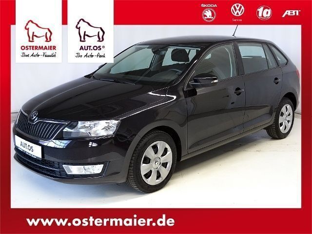 Schwarz metallic Gebraucht 2015 Skoda Rapid Ambition Kombi | 13.960 € (Teuer) - Bild 1/4