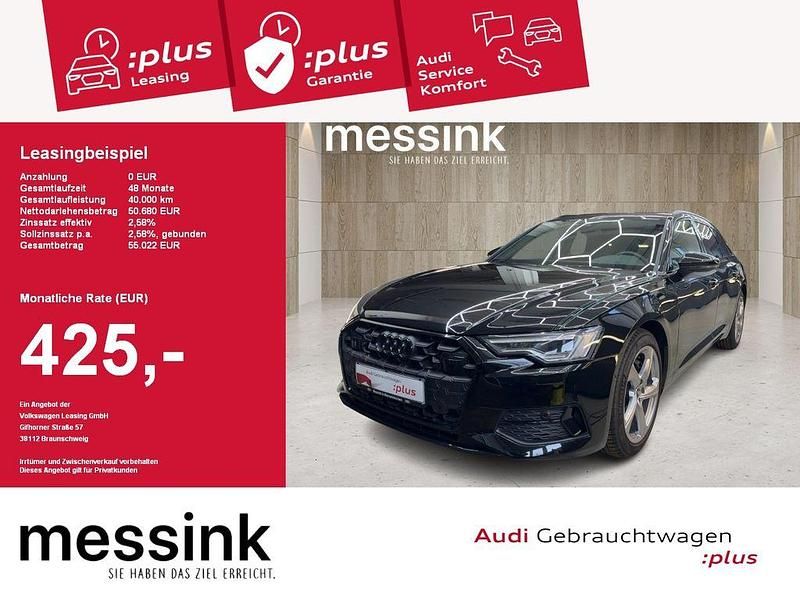 Mythosschwarz metallic Gebraucht 2025 Audi A6 Advanced Plus Kombi | 50.680 € (Guter Preis) - Bild 1/4