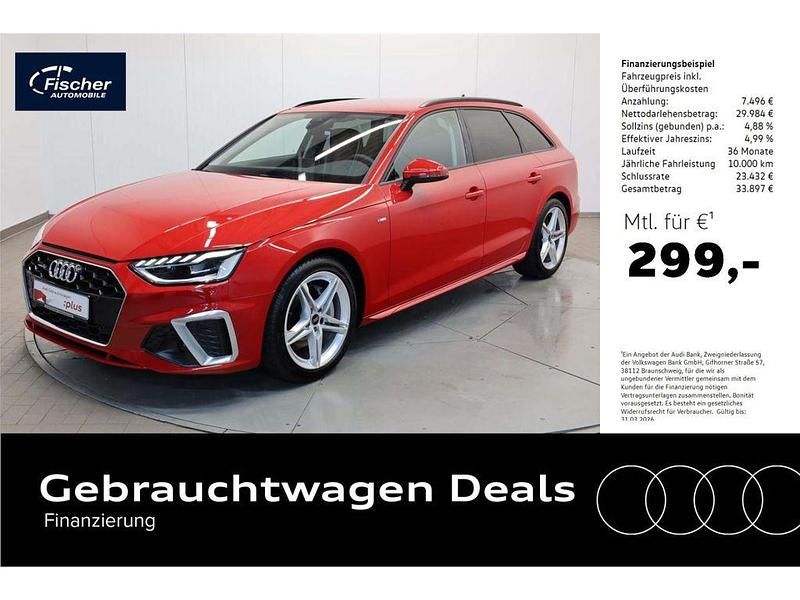 Rot Gebraucht 2024 Audi A4 S-Line Kombi | 35.940 € (Guter Preis) - Bild 1/4