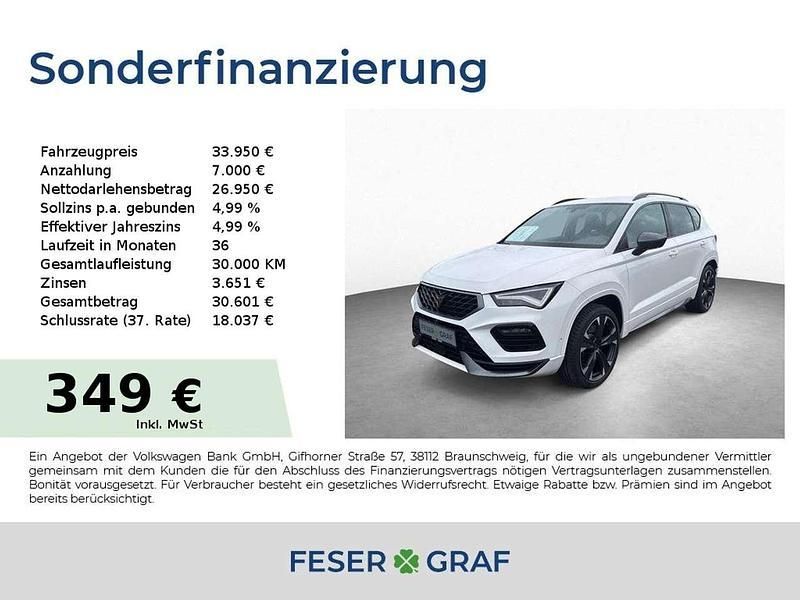 Bila weiss Gebraucht 2023 Cupra Ateca VZ SUV | 33.950 € (Guter Preis) - Bild 1/4