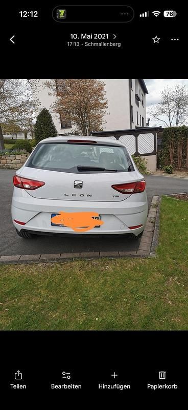 Usata Seat Leon 110 CV (80 kW) 2017 Bianco Berlina